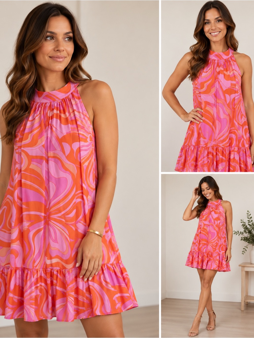 Olivaceous Groovy Summer Dress